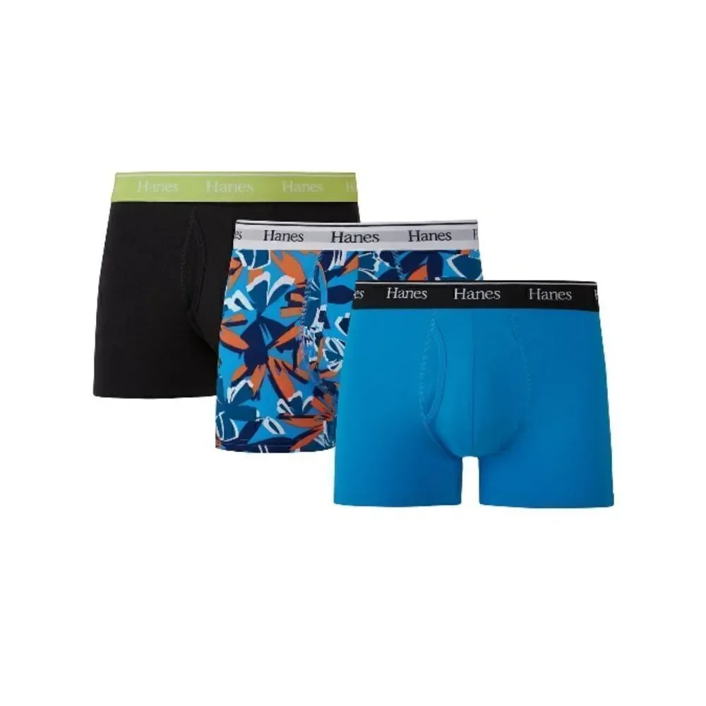Underwear Trunks Boxer Briefs Moisture-Wicking Stretch Cotton 3-Pack Size 3XL